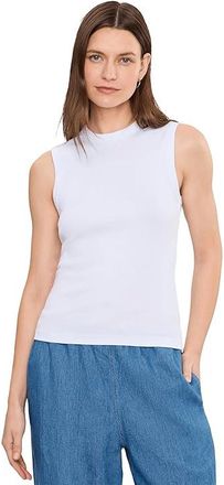 Madewell The 90s Shell Tank Top in Compact Cotton Womens Clothing White : LG (Womens 10-12)