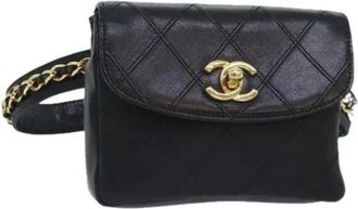 Chanel Pre-owned Belt Bags, female, Black, Size: ONE SIZE Pre-owned Vintage Waist Bag