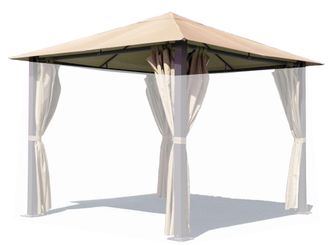 Quick-Star Ersatzdach F&uuml;r Pavillon Paris 3x3m Pavillondach Sand