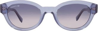 Lacoste Blue Gradient Oval Ladies Sunglasses L6024S 400 52
