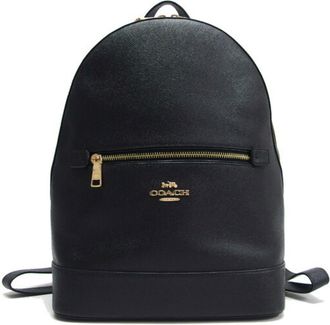 Coach Black Leather Backpack (Pre-Owned)