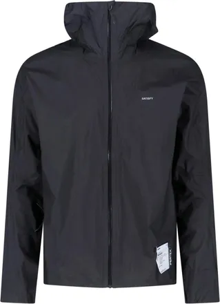 SATISFY Black Pertex Functional Hooded Zip Jacket