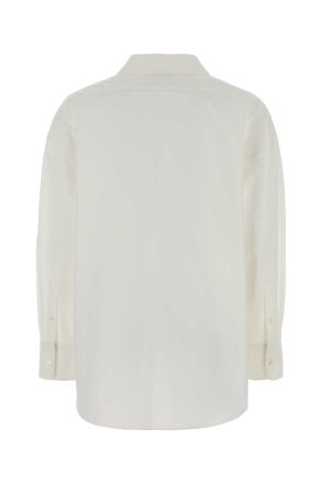 Givenchy Womens White Poplin Shirt Exterior: Cotton Camicie
