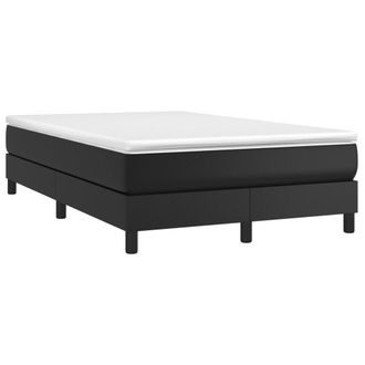 vidaXL Vidaxl - Estructura De Cama Sin Colch&oacute;n Cuero Sint&eacute;tico Negro 120x200 Cm