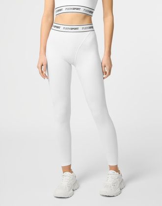 Plein Sport Fleece Jogging Leggings Women in White at Nordstrom, Size X-Large