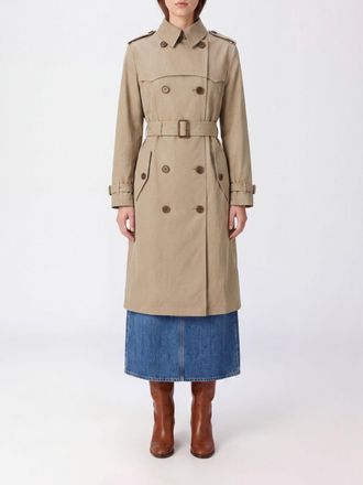 Burberry Trench doppiopetto in cotone con fodera in seta e cintura in vita