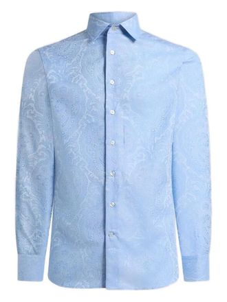 Etro Roma cotton shirt - men - Cotton - 39 - Blue