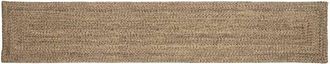 vidaXL Alfombras De &Aacute;rea Rectangular Natural Y Negro 80 X 400 Cm Yute Vidaxl