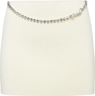 Philipp Plein Minigonna Signature - Bianco