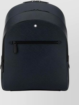 Montblanc medium leather backpack adjustable shoulder straps