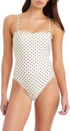 Sanctuary Merrow Underwire One-Piece Swimsuit in White Sand at Nordstrom, Size X-Small