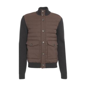 Herno Winter Jackets, male, Brown, Size: M Quilted Jacket Marrone Aw25