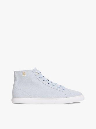 Tommy Hilfiger TH Monogram Canvas Mid-Top Trainers