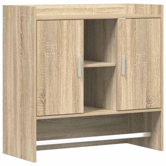 vidaXL Estante De Pared Montada En La Pared Roble Sonoma Vidaxl