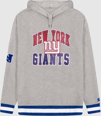 Starter Mens New York Giants Knit Hoodie Sweatshirt In Grey
