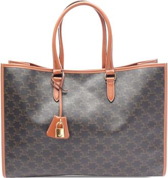 Celine Pre-owned Celine Triomphe Coated Canvas Horizontal Cabas Tote Ladies X40U23Q5T5OQ0U4A