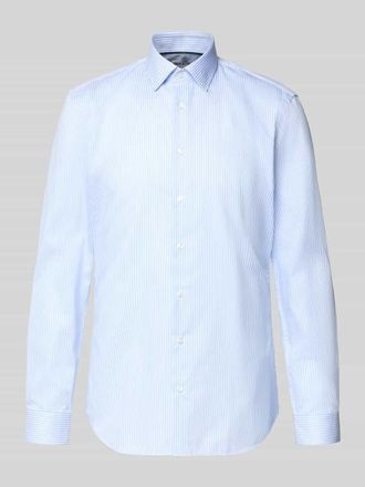 Jake*s Slim Fit Freizeithemd mit Kentkragen in Bleu, Gr&ouml;&szlig;e 35/36