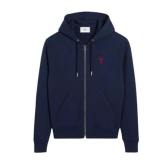 Ami Accessories - Dames - Vesten met rits - Blauw - M - Hoodies & sweatvesten
