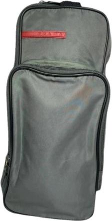 Prada Pre-owned Vintage Rugzak - unisex - Vintage Rugzakken - Grijs - ONE Size - Polyester - Vintage