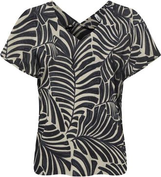 Only Bedrukte blouse met korte mouwen