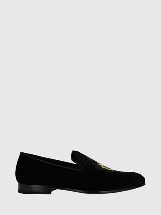 Billionaire Boys Club Embroidered Logo Velvet Evening Loafers with a Round Toe