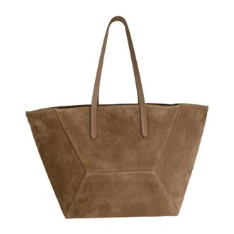 Brunello Cucinelli Duo Large Tote Bag - Bags - Mujer - Marr&oacute;n - ONE SIZE