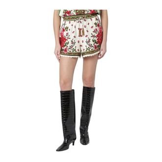 Farm Rio FARM Rio, Short Shorts, female, Multicolor, Size: XS Drawstring Tassel Shorts