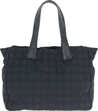 Chanel Black Nylon & Leather Tote (Authentic Pre-Loved)