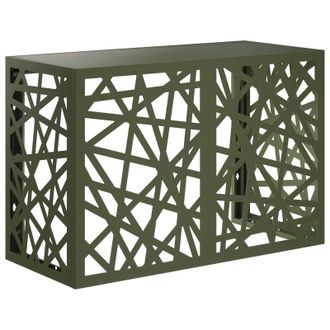 vidaXL Funda Para Aire Acondicionado Verde Oliva 90 X 40 X 60 Cm Acero Vidaxl