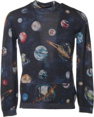 Louis Vuitton Maglione con stampa anni 16-20 - Blu