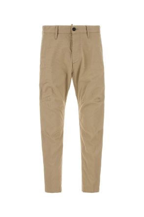 Dsquared2 Beige Stretch Cotton Chino Pant