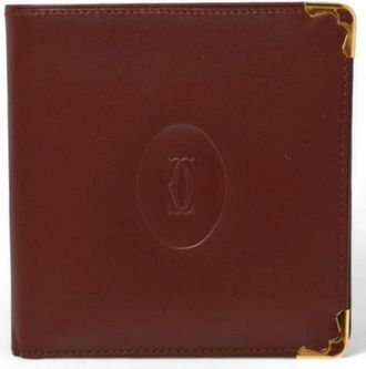 Cartier Pre-owned Wallets, male, Red, Size: ONE SIZE Pre-owned Leather wallets