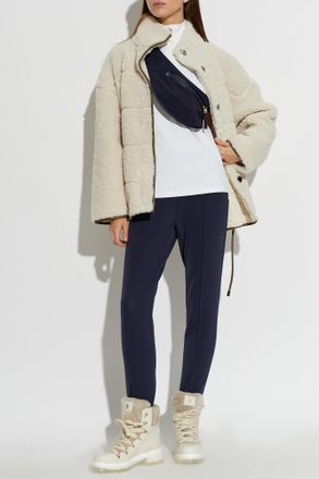Bogner Shearling Coat Kimberly, Womens, Cream