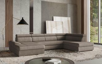 Sit&more Wohnlandschaft &raquo;U-Form&laquo; mit verstellbaren Kopfteilen, wahlweise mit Bettfunktion