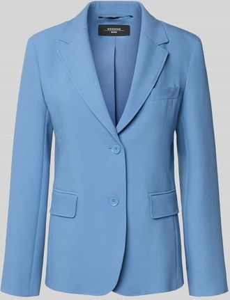 Max Mara Slim Fit Blazer mit Viskose-Anteil in Hellblau, Gr&ouml;&szlig;e 34