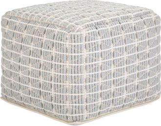 Simpli Home Noreen Boho Square Pouf