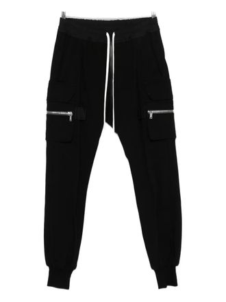 Rick Owens Matodon zip-pocket drawstring pants - Nero