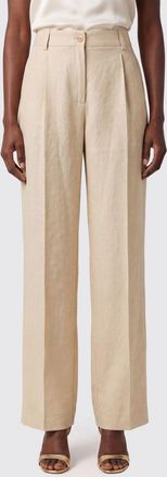P.A.R.O.S.H. P. A.R. O.S. H. Pantaloni a gamba larga sartoriali in misto lino a vita alta