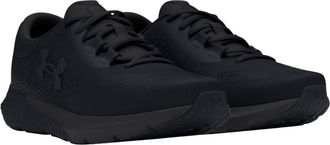 Under Armour Mens Charged Rogue 4 Shoes In Black/black