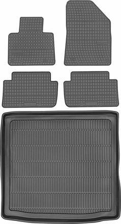 OEM Juego De Alfombrillas De Goma Para Coche Y Maletero Para Citro&euml;n C5 Ii Kombi/tourer (2009-2017)