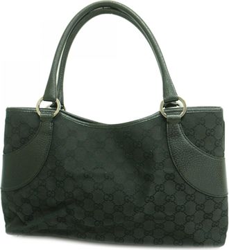 Gucci Black Canvas Tote Bag (Pre-Owned)