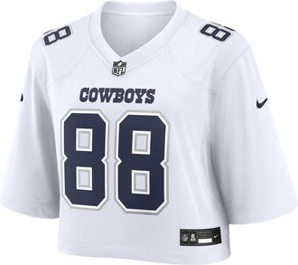 Nike CeeDee Lamb Dallas Cowboys Nike Womens NFL Cropped Tundra Game Jersey in White | WCJF10A7RF-P6Q