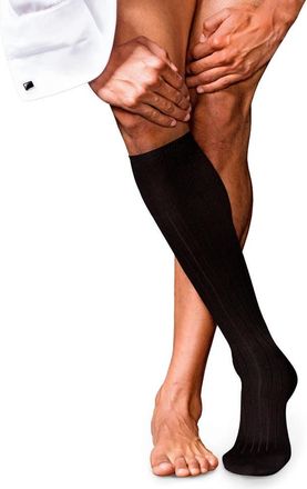 Falke No. 2 Cashmere Luxury Dress Socks in Black at Nordstrom, Size Small