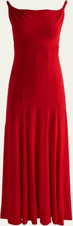 Alice & Olivia Noelia Twist-Strap Maxi Dress
