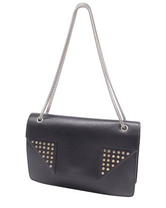 Saint Laurent Black Leather Betty Studded Chain Shoulder Bag (Authentic Pre- Loved)