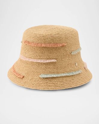 Helen Kaminski Tori Raffia Braid Bucket Hat