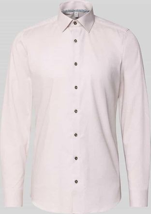 Olymp Level 5 Slim Fit Businesshemd aus Baumwoll-Mix mit Kentkragen in Sand, Gr&ouml;&szlig;e 38
