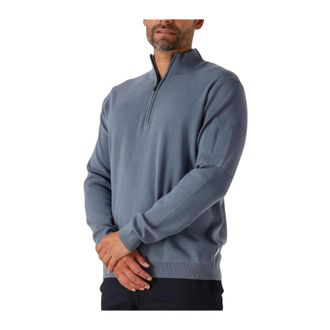 Saint Steve Saint Steve, Truien & Vesten, Heren, Blauw, S, Katoen, Blauwe Gebreide Trui voor Mannen