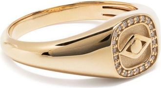 Sydney Evan 14K Yellow Gold Evil Eye Diamond Ring - Womens - 14kt Yellow Gold