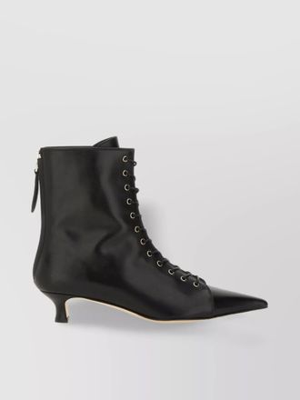 Aeyde pointed toe kitten heel ankle boots